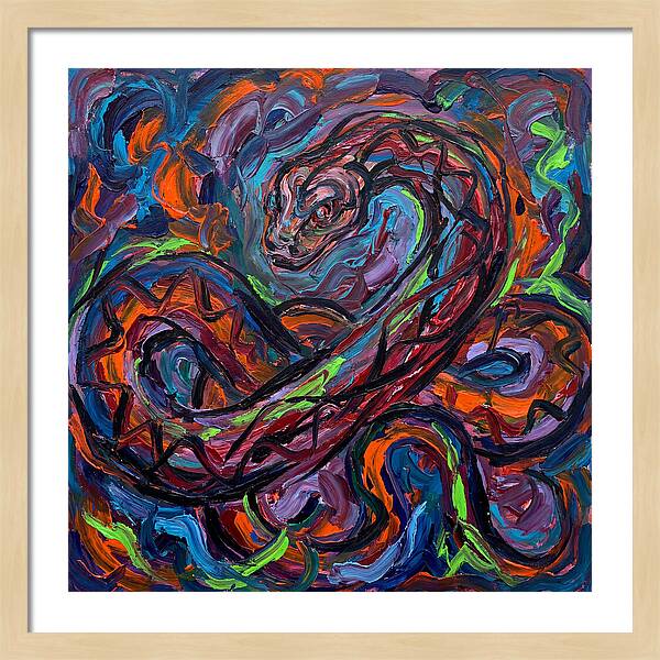 Anaconda In Vibrant Swirls