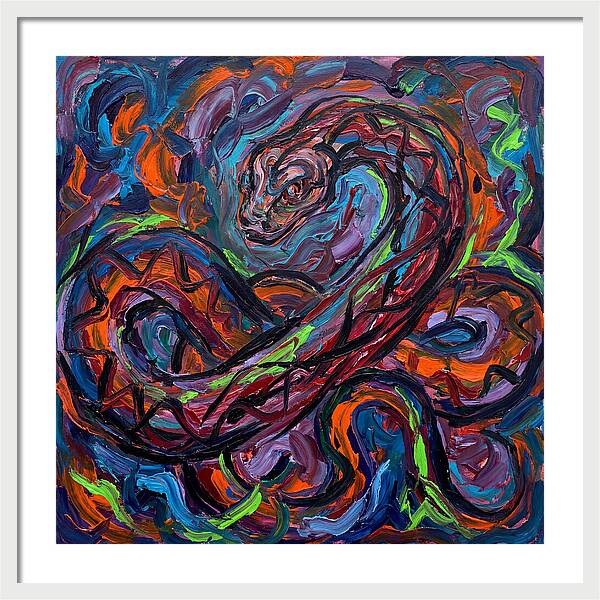 Anaconda In Vibrant Swirls