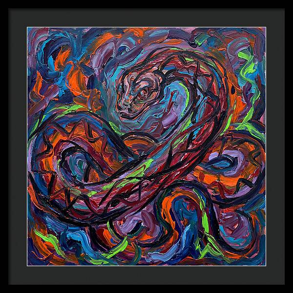 Anaconda In Vibrant Swirls