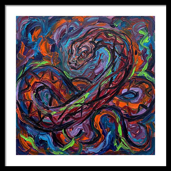 Anaconda In Vibrant Swirls