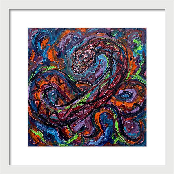 Anaconda In Vibrant Swirls