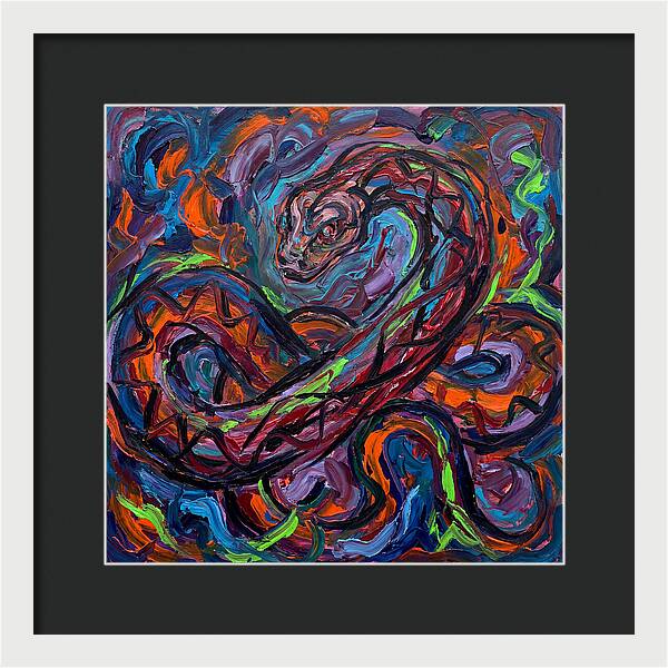 Anaconda In Vibrant Swirls