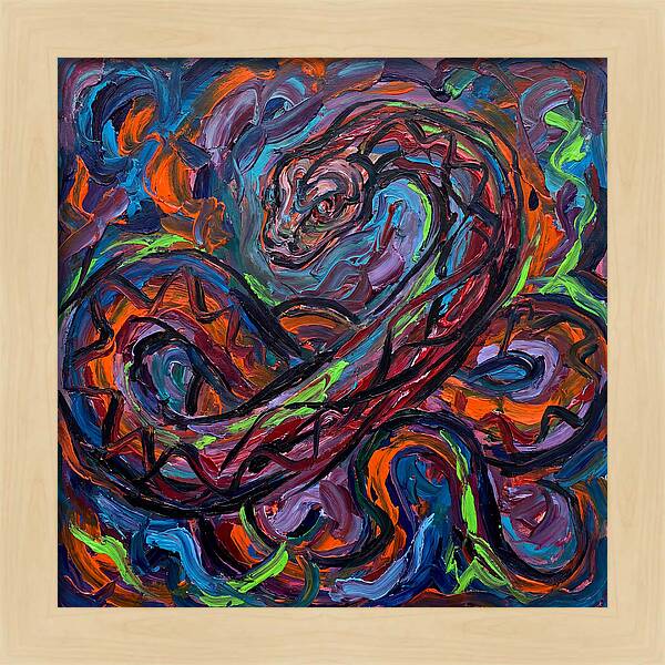 Anaconda In Vibrant Swirls