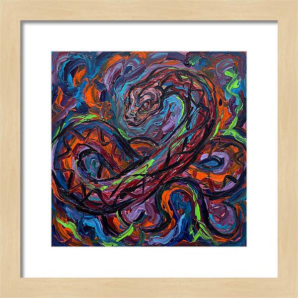 Anaconda In Vibrant Swirls