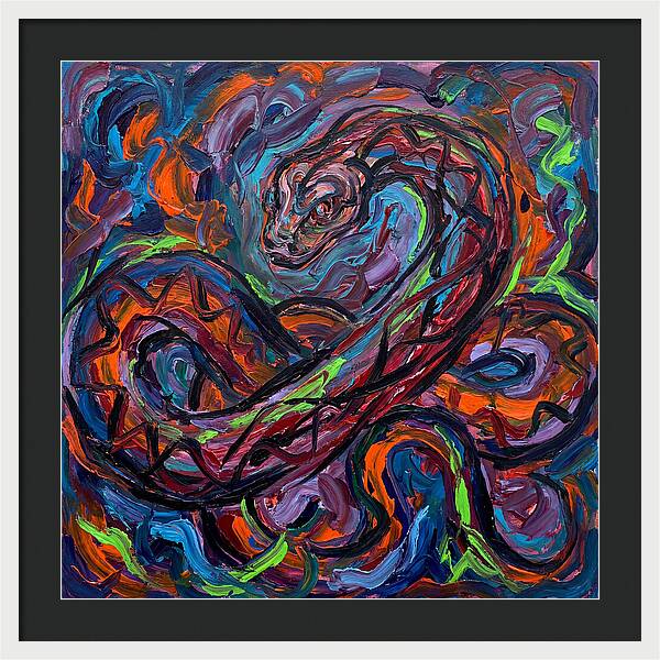 Anaconda In Vibrant Swirls