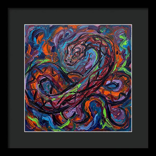 Anaconda In Vibrant Swirls