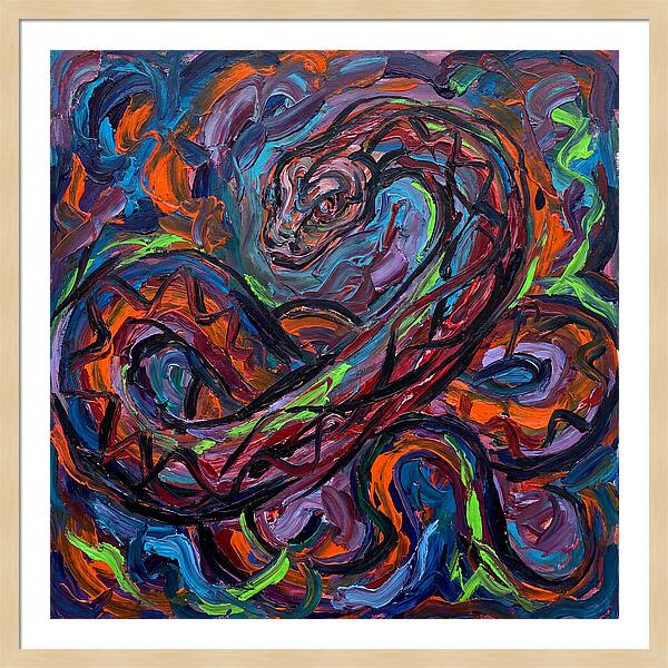 Anaconda In Vibrant Swirls