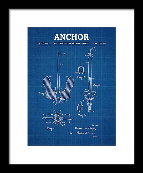 Anchor Danforth Blueprint Patent Us2377054a