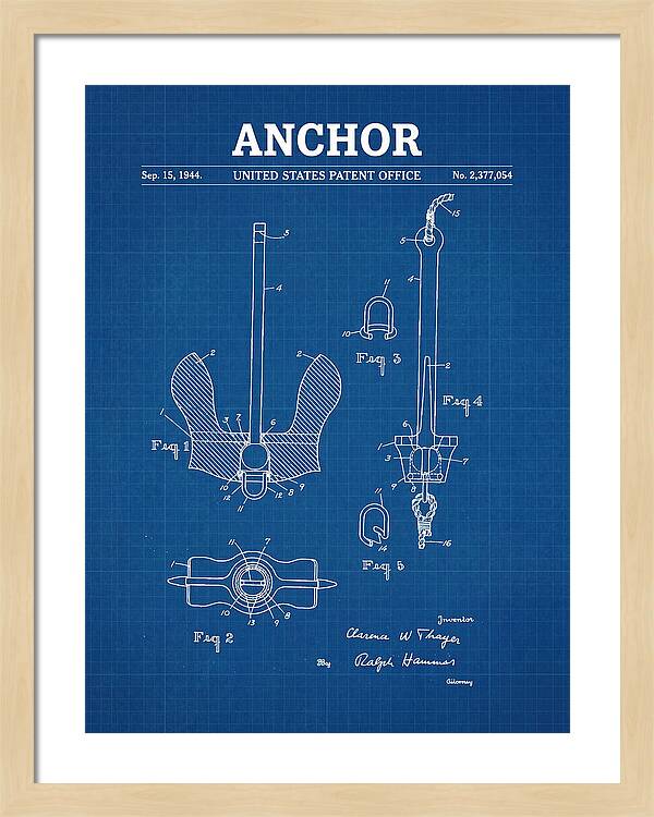 Anchor Danforth Blueprint Patent Us2377054a