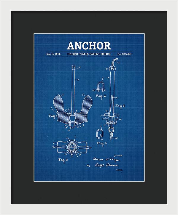 Anchor Danforth Blueprint Patent Us2377054a