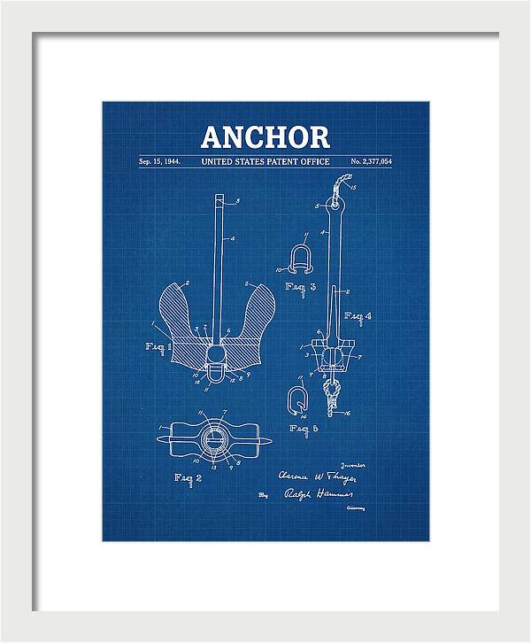 Anchor Danforth Blueprint Patent Us2377054a