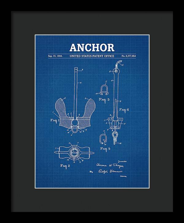 Anchor Danforth Blueprint Patent Us2377054a