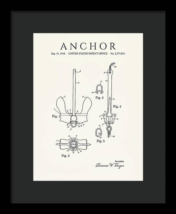 Anchor Danforth Minimalist Patent Us2377054a
