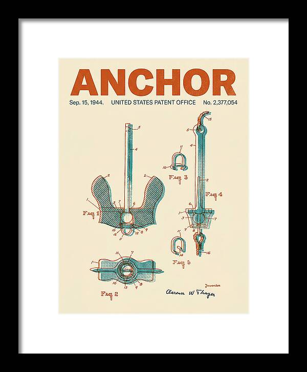 Anchor Danforth Retro Patent Us2377054a
