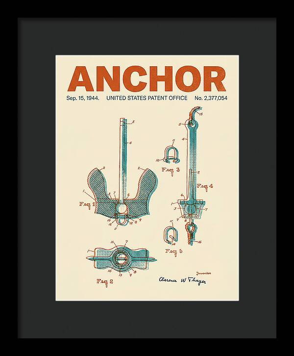 Anchor Danforth Retro Patent Us2377054a