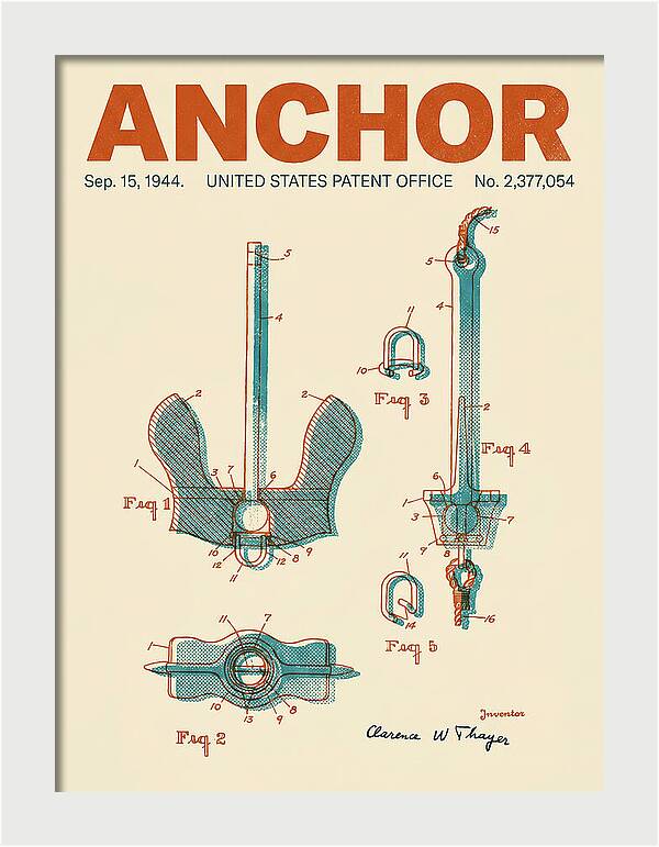 Anchor Danforth Retro Patent Us2377054a