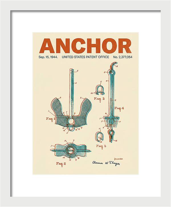 Anchor Danforth Retro Patent Us2377054a