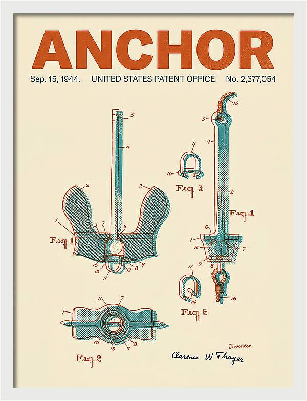 Anchor Danforth Retro Patent Us2377054a