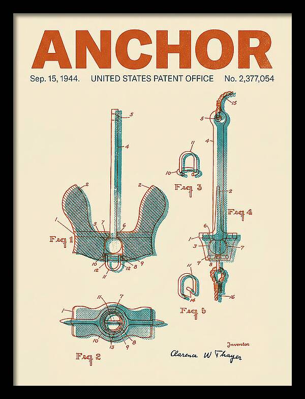 Anchor Danforth Retro Patent Us2377054a