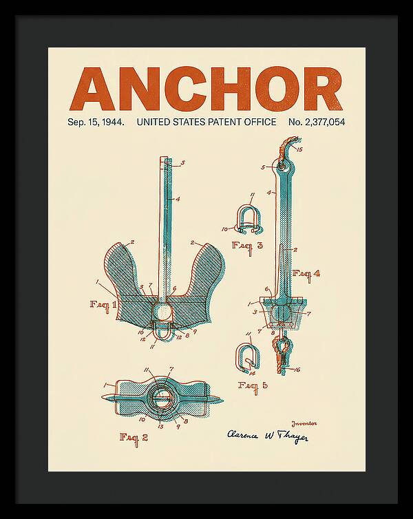 Anchor Danforth Retro Patent Us2377054a