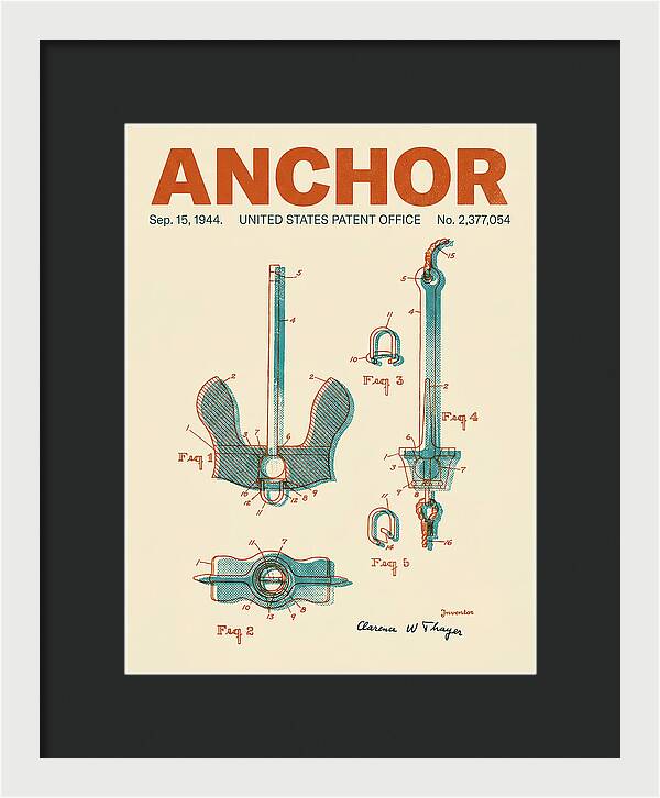 Anchor Danforth Retro Patent Us2377054a