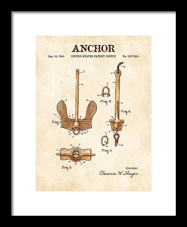 Anchor Danforth Watercolor Patent Us2377054a