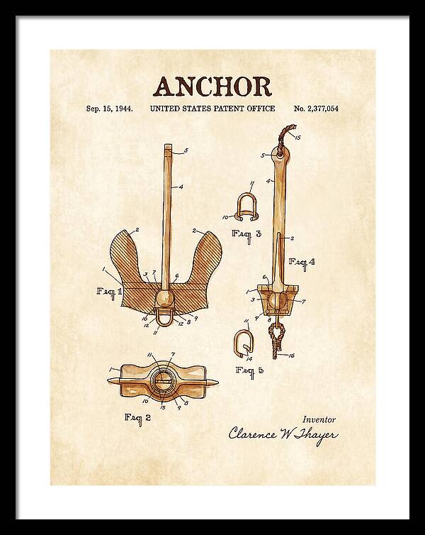 Anchor Danforth Watercolor Patent Us2377054a