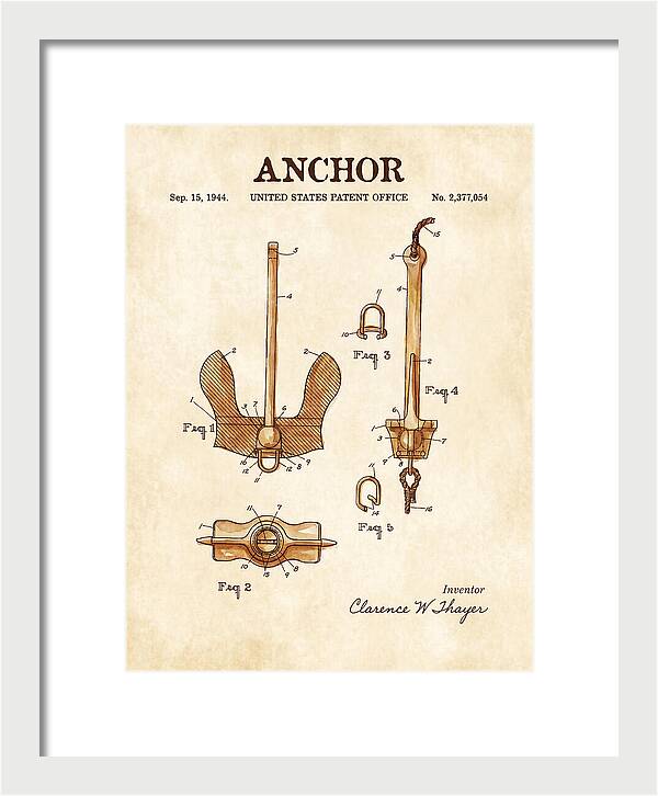 Anchor Danforth Watercolor Patent Us2377054a