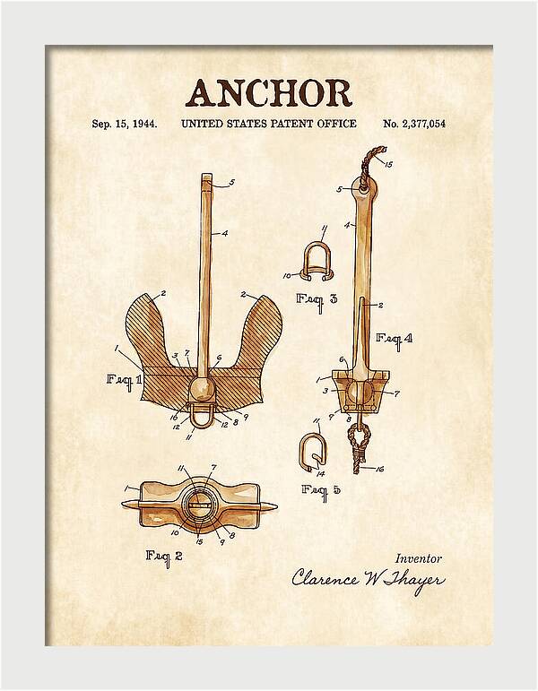 Anchor Danforth Watercolor Patent Us2377054a