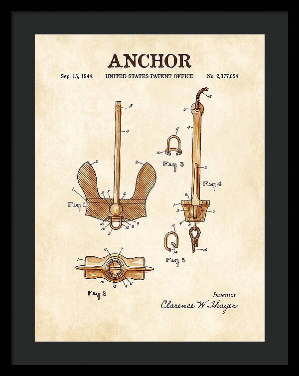 Anchor Danforth Watercolor Patent Us2377054a