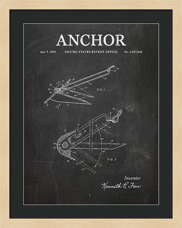 Anchor Fair Chalkboard Patent Us2987028a