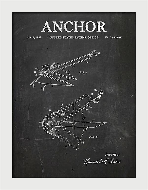 Anchor Fair Chalkboard Patent Us2987028a