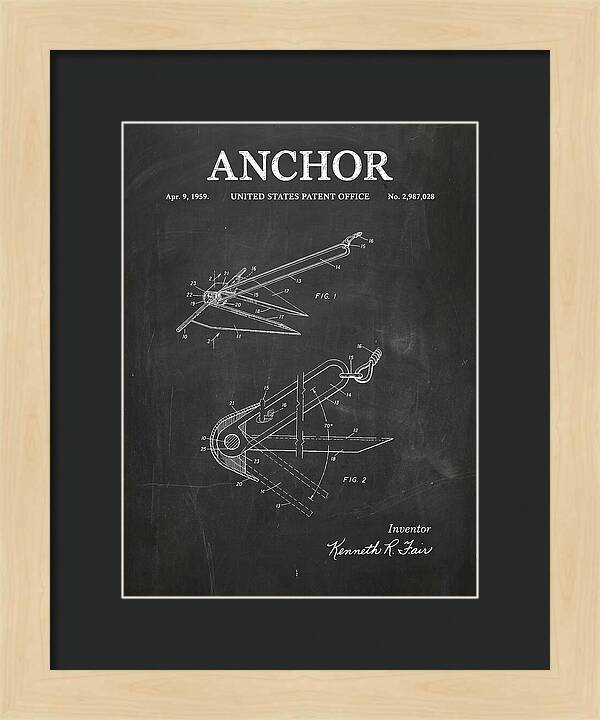 Anchor Fair Chalkboard Patent Us2987028a