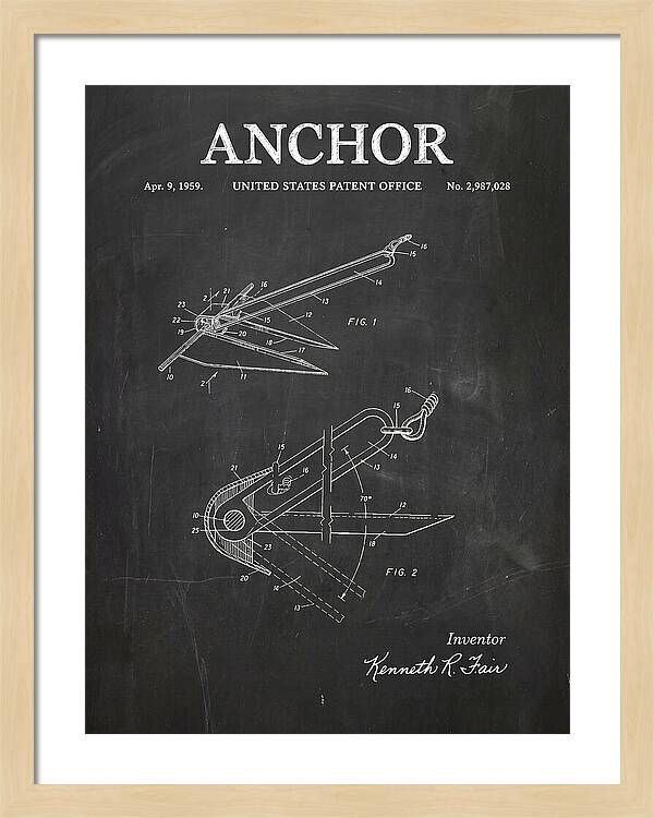 Anchor Fair Chalkboard Patent Us2987028a