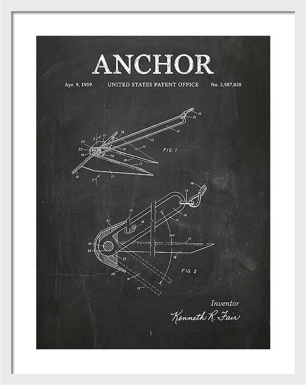Anchor Fair Chalkboard Patent Us2987028a