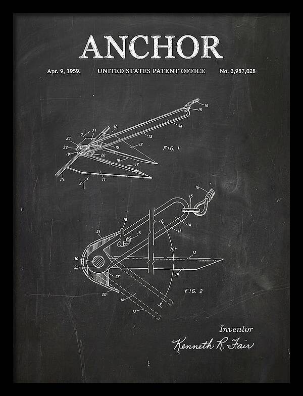 Anchor Fair Chalkboard Patent Us2987028a