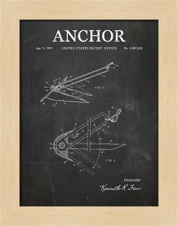 Anchor Fair Chalkboard Patent Us2987028a
