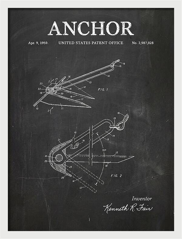 Anchor Fair Chalkboard Patent Us2987028a