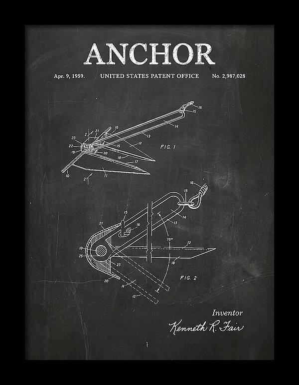 Anchor Fair Chalkboard Patent Us2987028a