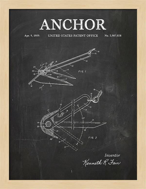 Anchor Fair Chalkboard Patent Us2987028a