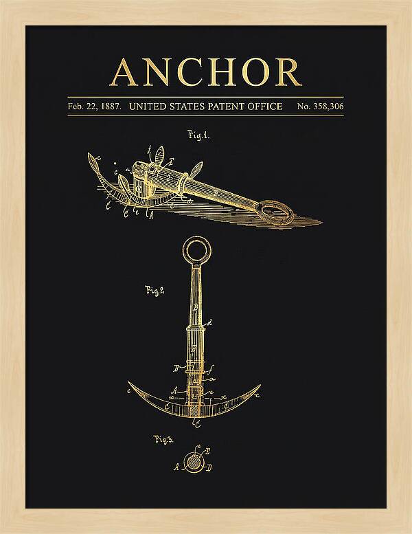 Anchor Gold Patent Us358306a