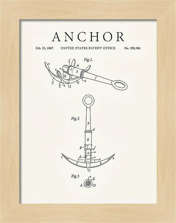 Anchor Minimalist Patent Us358306