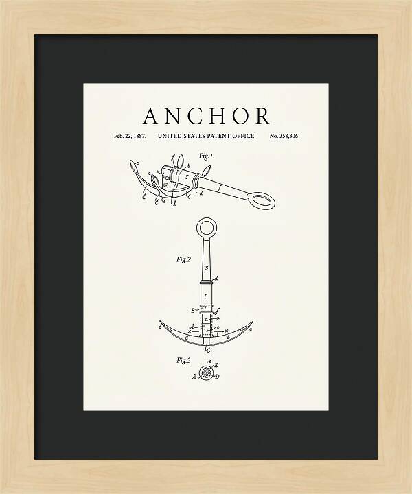 Anchor Minimalist Patent Us358306