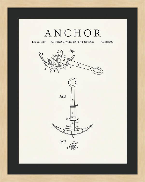 Anchor Minimalist Patent Us358306