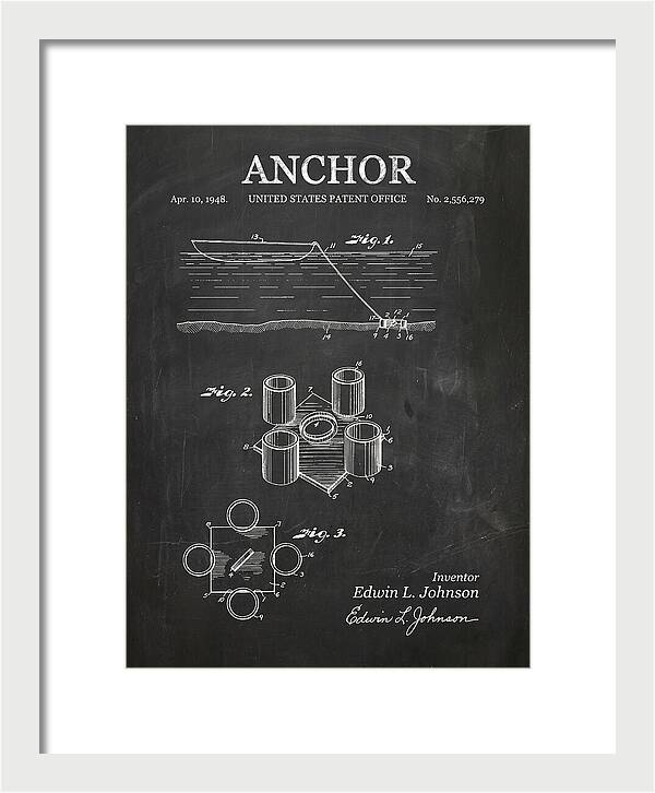 Anchor Mushroom Type Chalkboard Patent Us2556279a