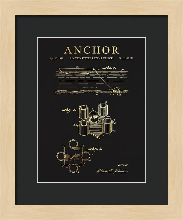 Anchor Mushroom Type Gold Patent Us2556279a