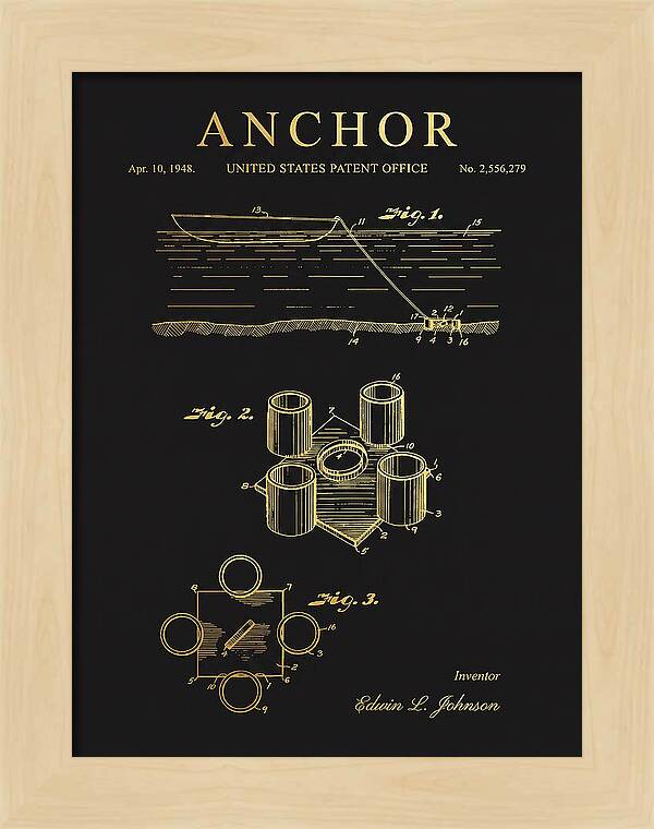 Anchor Mushroom Type Gold Patent Us2556279a