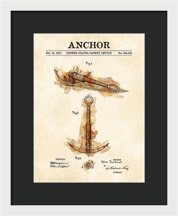 Anchor Watercolor Patent Us358306