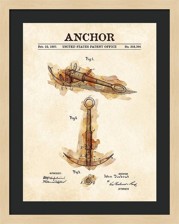 Anchor Watercolor Patent Us358306