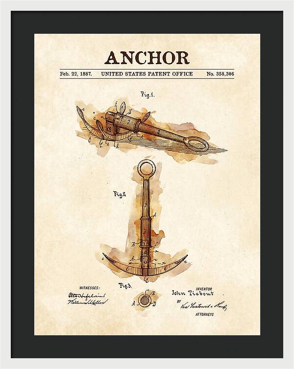 Anchor Watercolor Patent Us358306